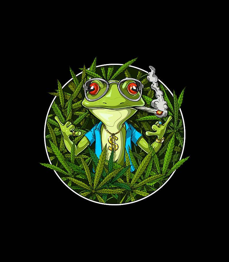 Frog Smoking Weed Digital Art by Frog Smoking Weed