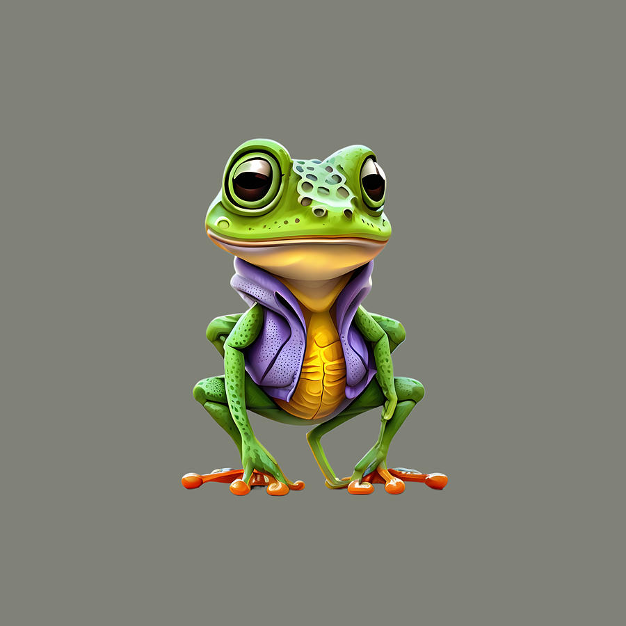 Frog T-Shirt Digital Art by Rob Smiths