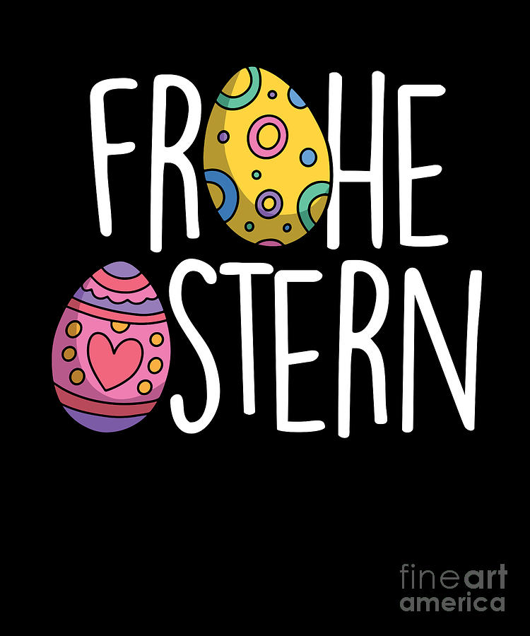 Frohe Ostern Egg Hunt Bunny Festival Holiday Gift Digital Art By Thomas Larch