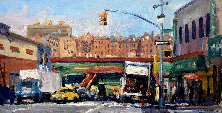 From 167 St Jerome Ave Bronx NYC Painting by Thor Wickstrom