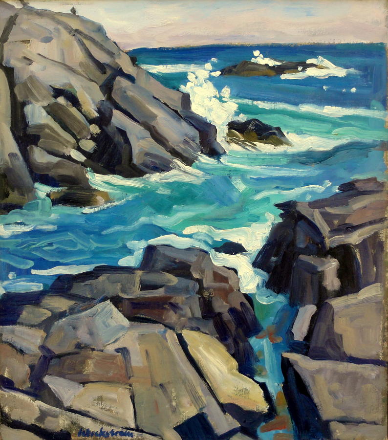 Thor Painting - From Christmas Cove/Monhegan Seascape by Thor Wickstrom