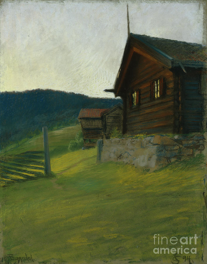 From Eggedal, 1894 Painting by O Vaering by Christian Skredsvig