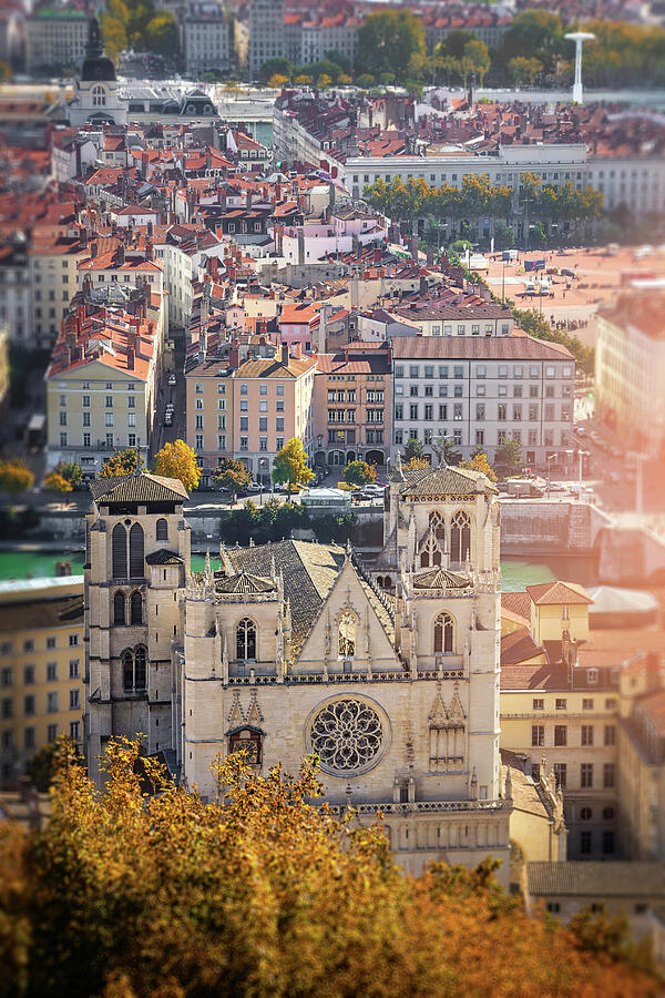 From Fourviere Hill to The City of Lyon France  Photograph by Carol Japp
