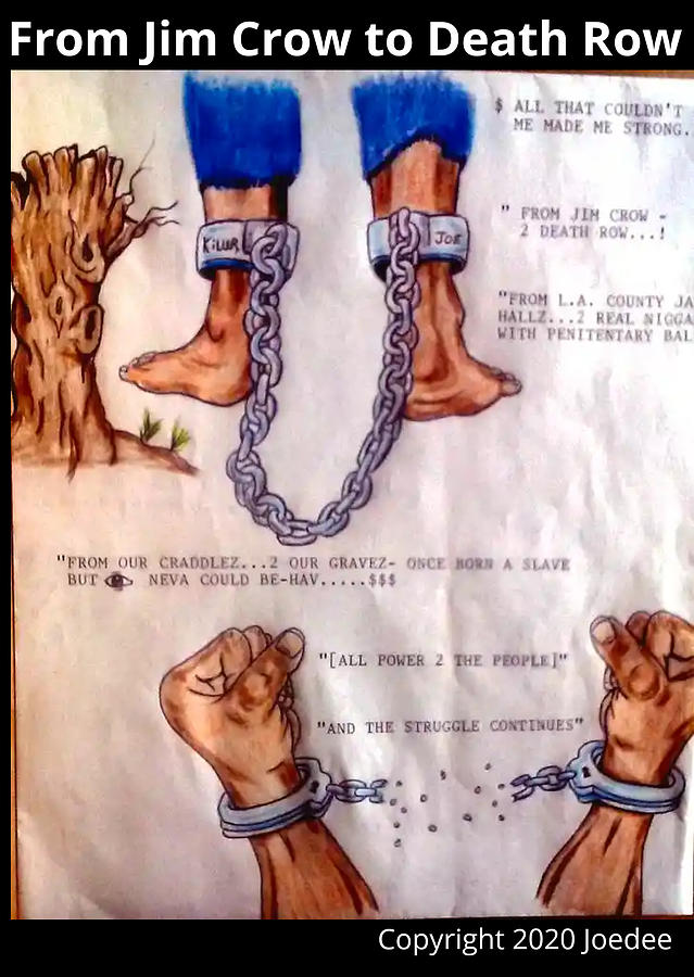 From Jim Crow to Death Row Poster Drawing by Joedee