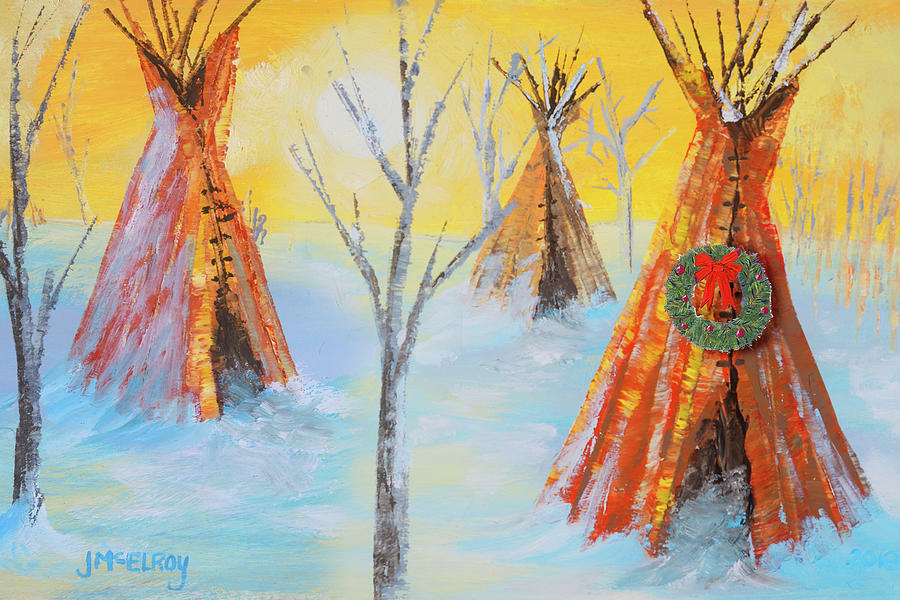 From My Tepee To Yours Painting by Jerry McElroy