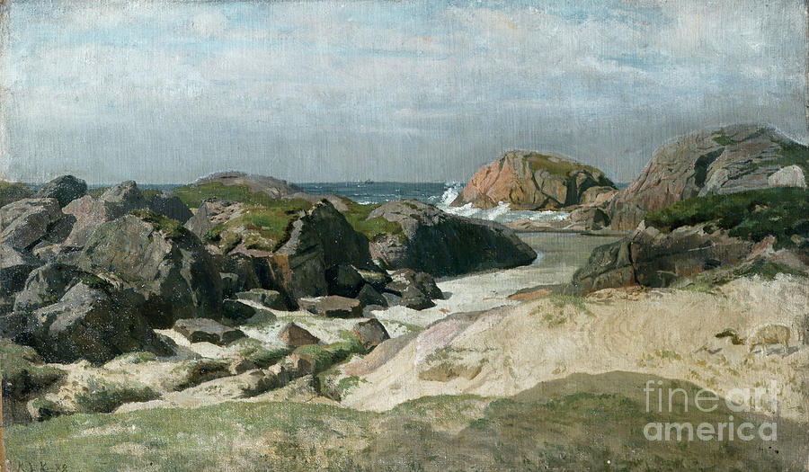 From Ogne, 1878 Painting by O Vaering by Kitty Kielland