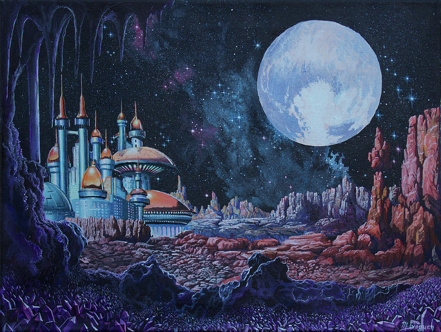 From Pluto with Love Painting by Michael Goguen