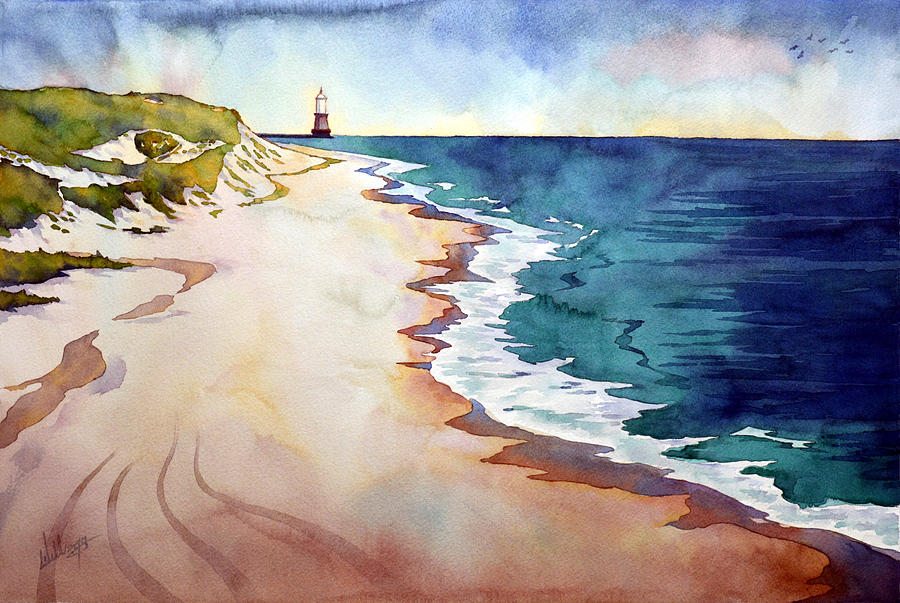 Beach Painting - From Rehoboth to Henlopen by Mick Williams