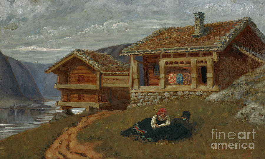 From Setesdalen Painting by O Vaering by Olaf Isaachsen