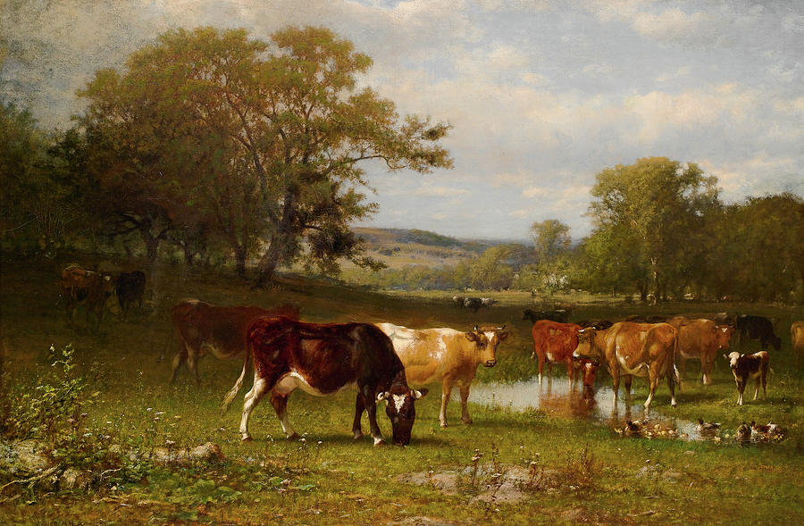 From Shifting Shade 1887 Painting by James M Hart