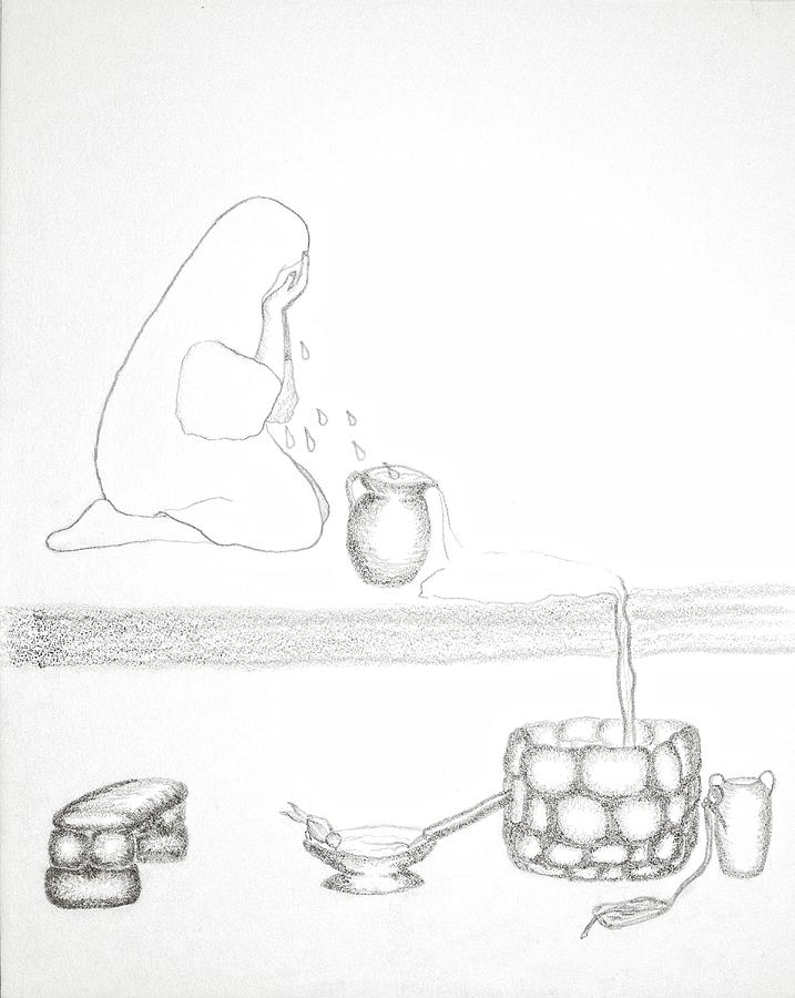 From Sorrow To Springs Drawing by Karen Nice-Webb From Sorrow To Springs Drawing by Karen Nice-Webb