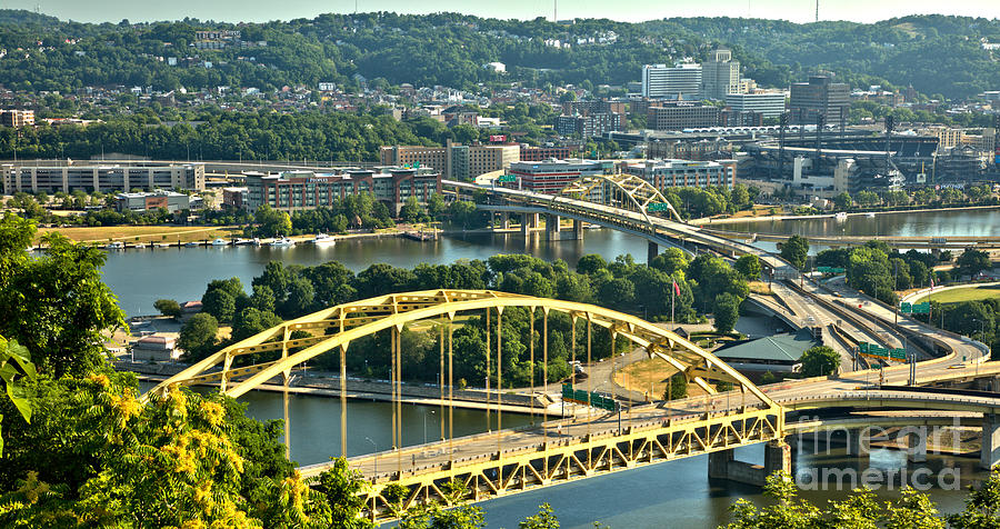 From Station Square To The Pittsburgh North Shore Panorama Photograph by Adam Jewell