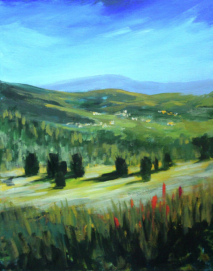 From the Hilltop Painting by Nancy Merkle
