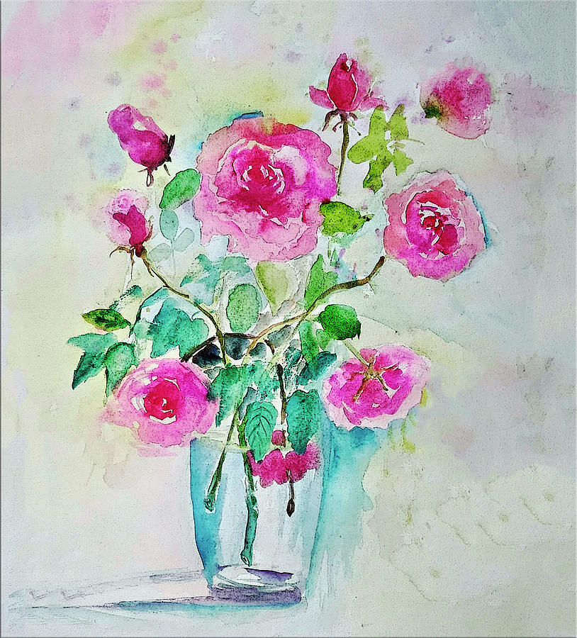 From The Rose Garden Painting by Lisa Kaiser