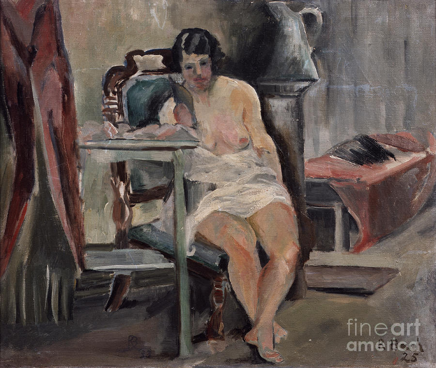 From the studio, 1925 Painting by O Vaering by Rigmor Bech