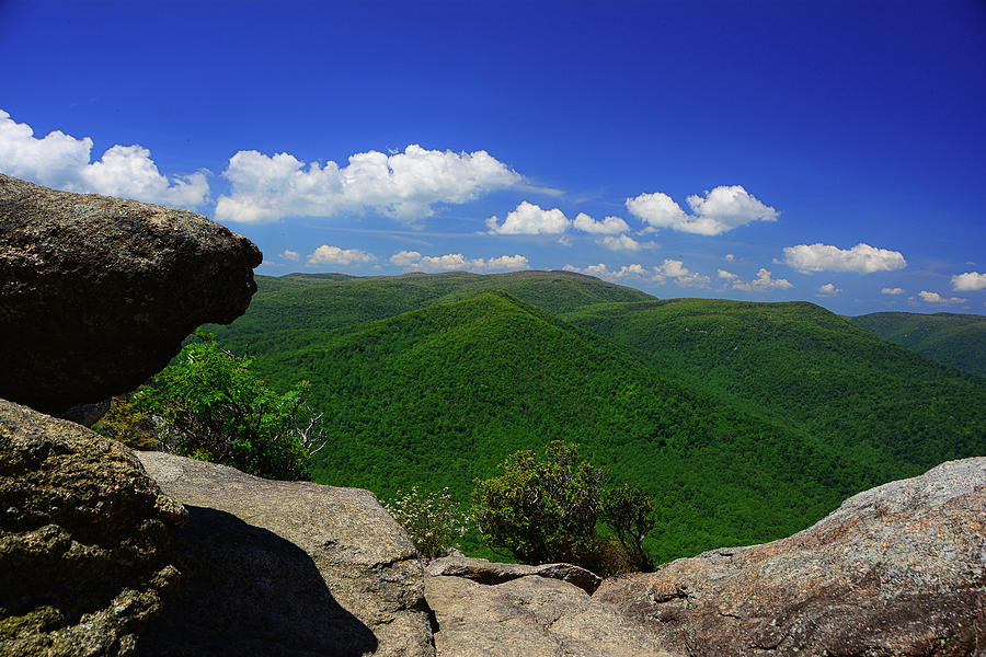 From the Summit of Old Rag Mountain in Shenandoah National Park Photograph by Raymond Salani III