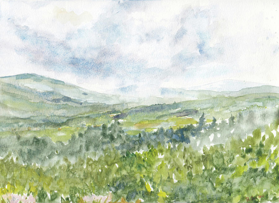 From the Top Painting by Rachel Barlow From the Top Painting by Rachel Barlow