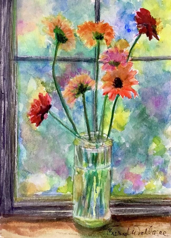 From the Window Seat Painting by Cheryl Wallace