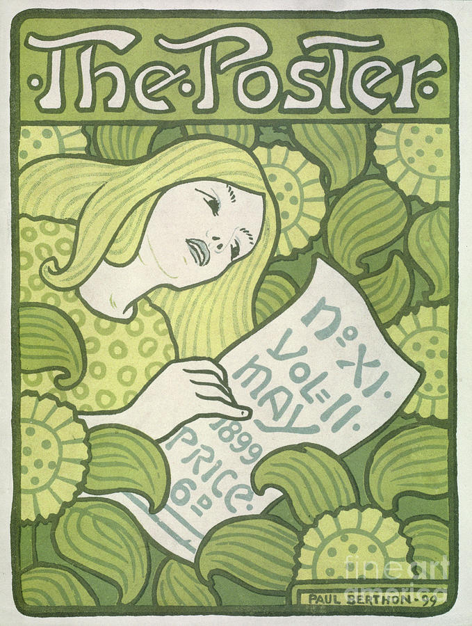 Front Cover of The Poster May 1899 Painting by Paul Berthon