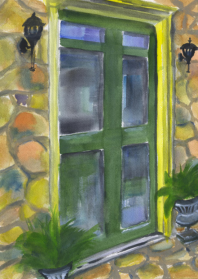 Front Door Painting by Frank Bright