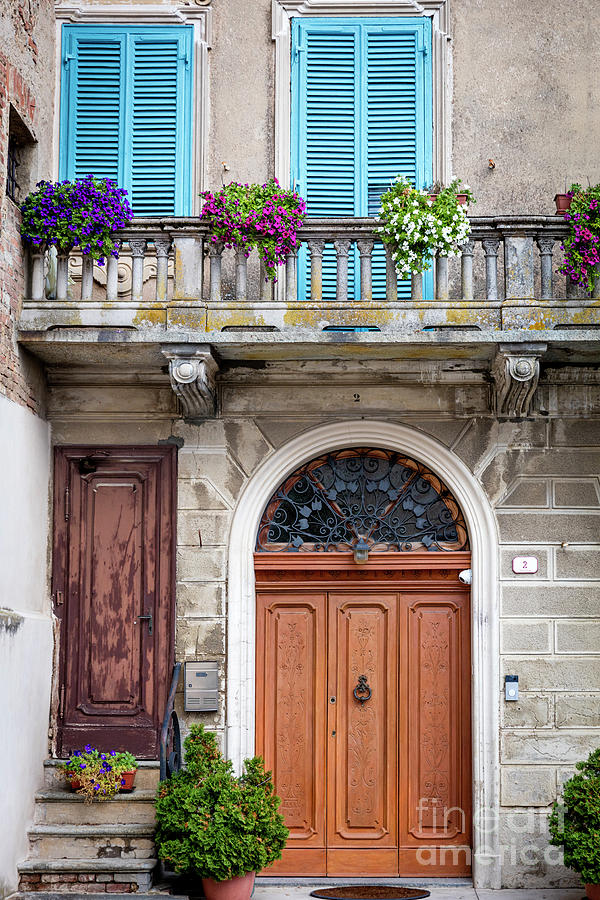 Front Door - La Morra - Italy Photograph by Brian Jannsen