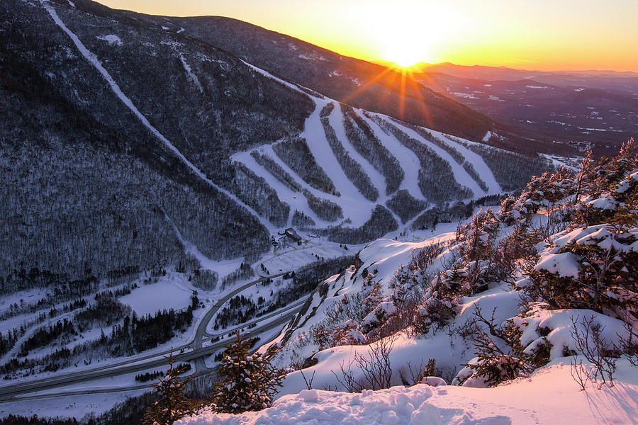 Front Five Winter Sunset Photograph by White Mountain Images