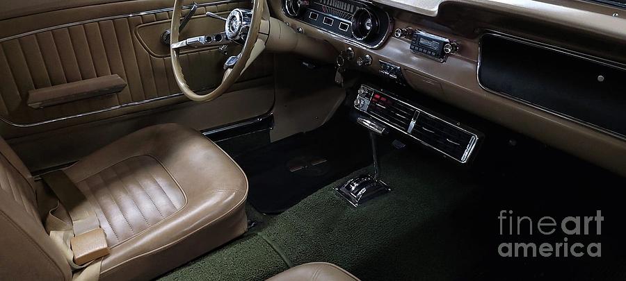 Front Interior Of 1965 Ford Mustang Photograph by Maxine Billings ...