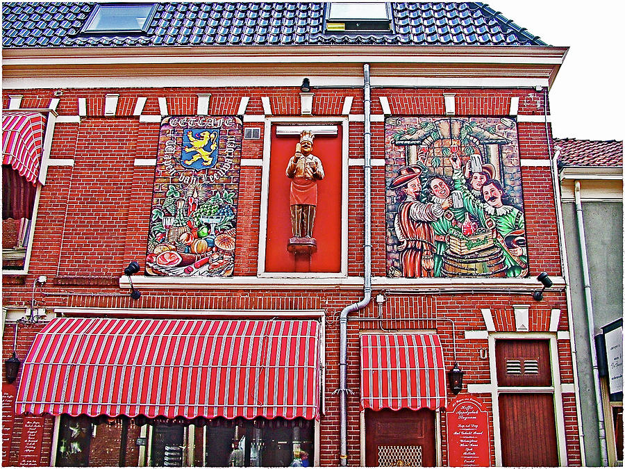 Front of a Leeuwarden Restaurant in Friesland, Netherlands Photograph by Ruth Hager