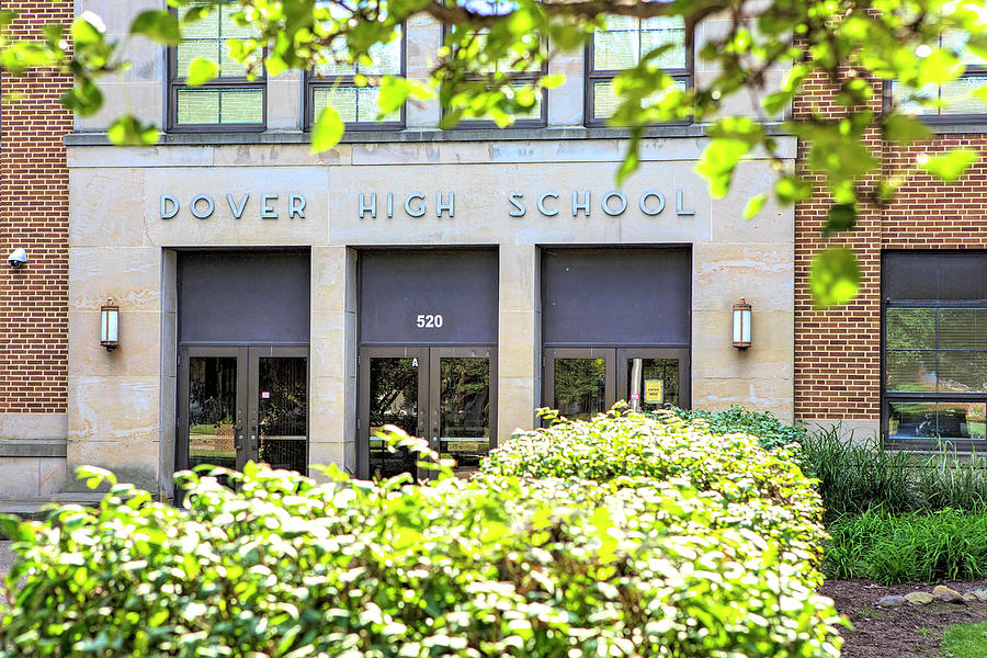 Front of Dover High School Photograph by Deborah Penland