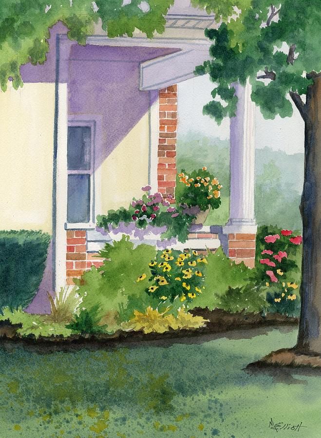 Front Porch on Garnsey Painting by Marsha Elliott