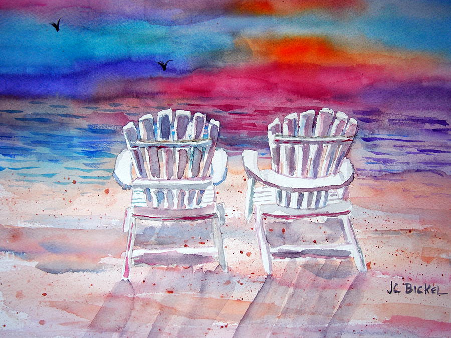Front Row Seats Painting by Jacquelin Bickel