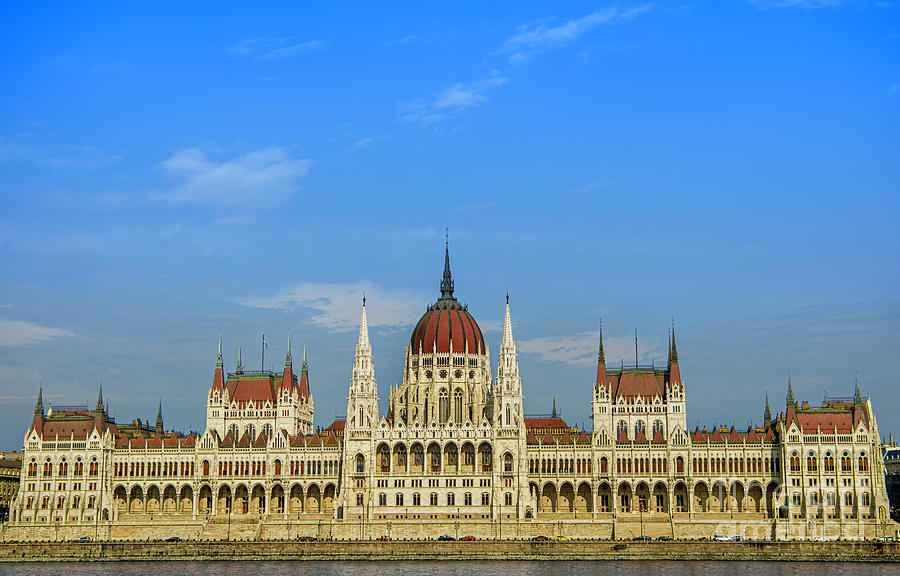 Front view of the Hungarian Parliament building Photograph by Mendelex Photography
