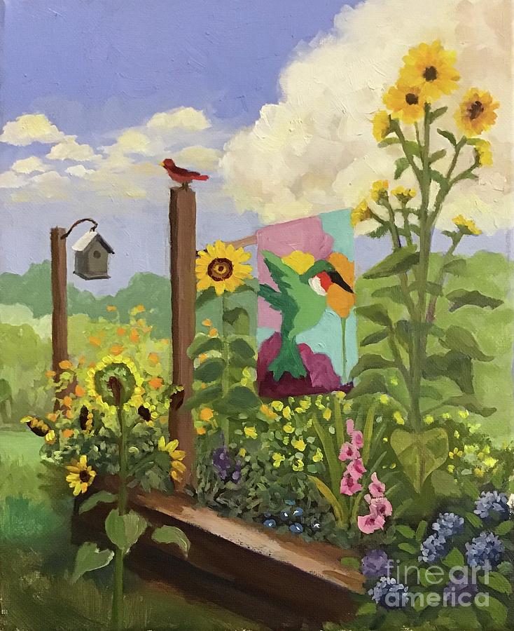 Front Yard Garden Painting by Anne Marie Brown