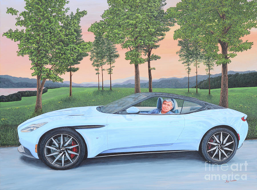 Frost Blue Cruisin Painting by Aicy Karbstein