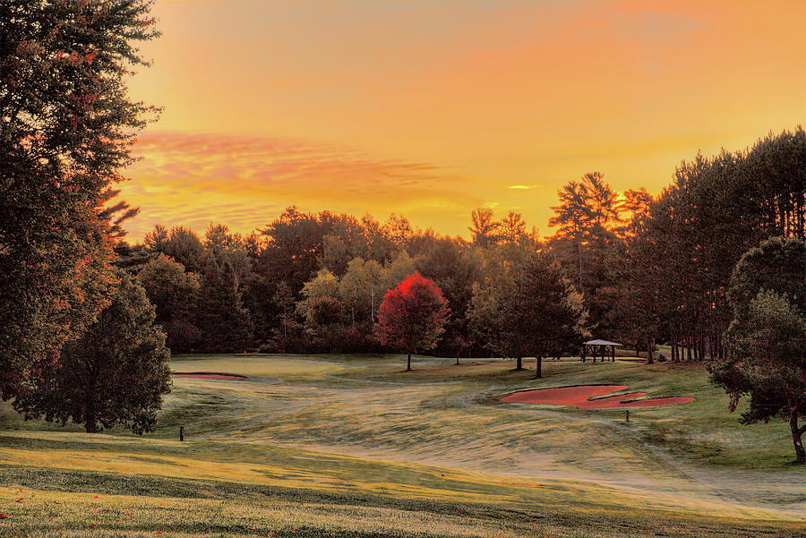 Frost On The Fourth Green Photograph by Dale Kauzlaric