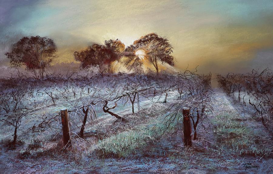 Winter Painting - Frost on the Vines by Lynda Robinson