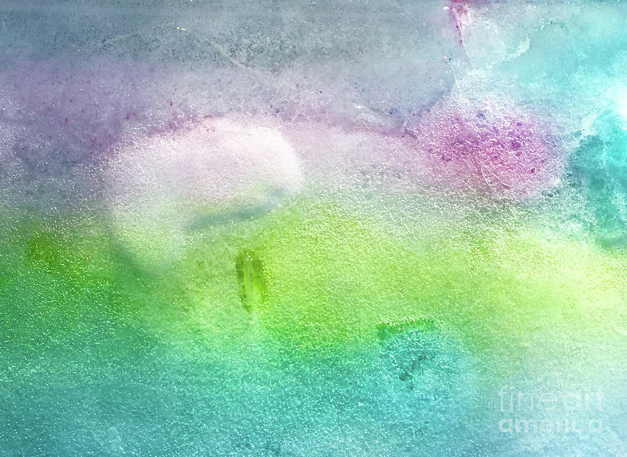 Frosted Cotton Candy Ice Abstract Photograph by Nina Silver
