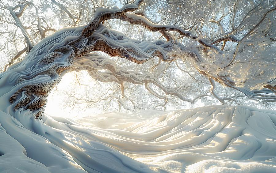 Frosted Tree Photograph