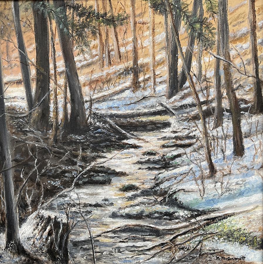 Frosty Creek Painting by Kathleen McDermott