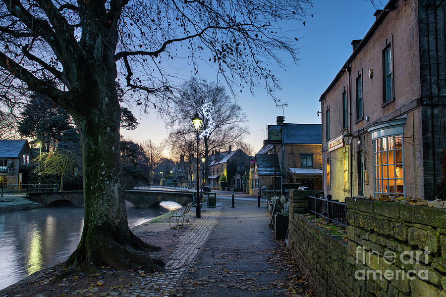 Frosty Dawn in Bourton on the Water Photograph by Tim Gainey