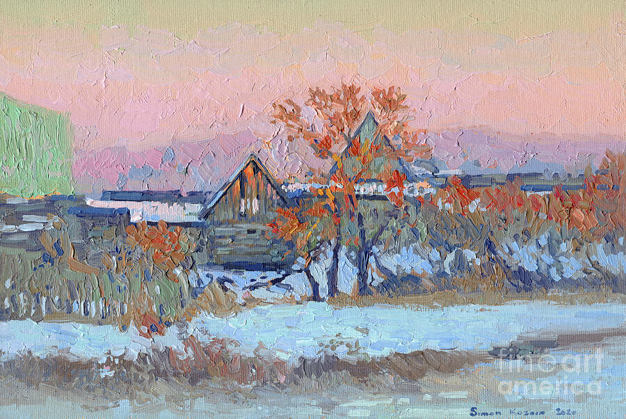 Frosty Evening Painting