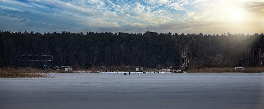 Frosty February Morning By The River /Latvia Photograph by Aleksandrs Drozdovs