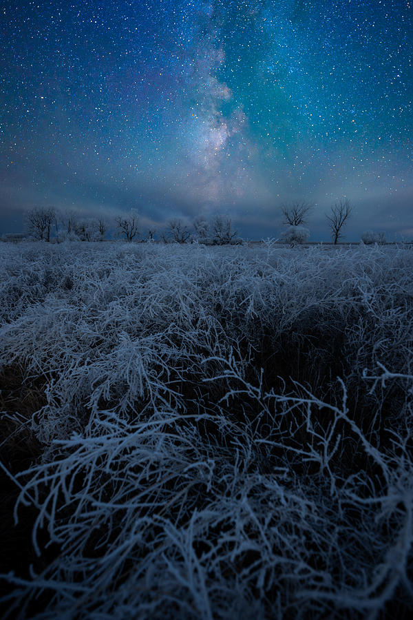 Milky Way Photograph - Frosty Night by Aaron J Groen