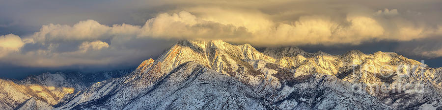 Frosty Sunset on Mount Olympus Photograph by Spencer Baugh