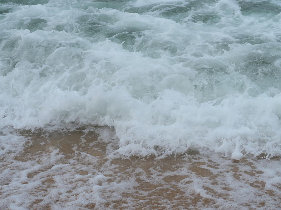 Frothy Waves on the Sea Shore by Karen Fernandez