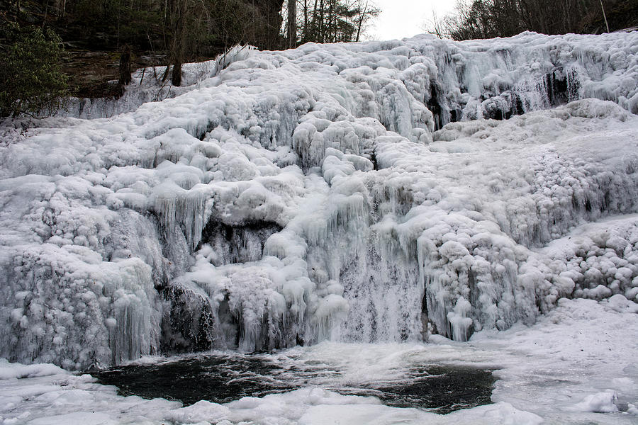 Frozen Bald River Falls Photograph by Chrystal Mimbs - Fine Art America