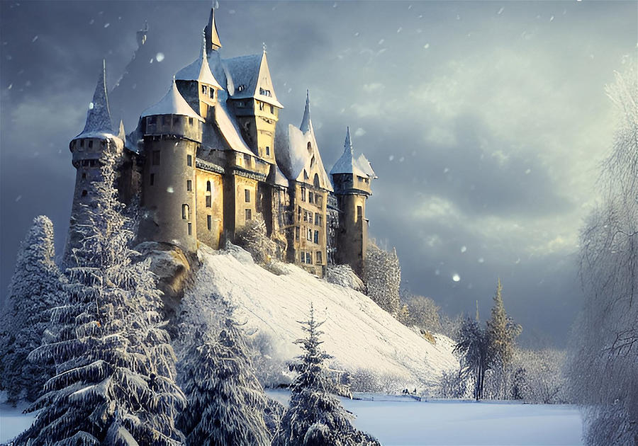 Frozen Castle Digital Art by Agnieszka Polanowska Art Shop - Fine Art ...