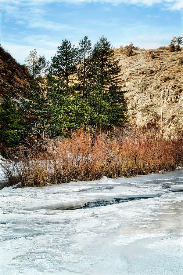 Frozen Clear Creek Colorado  Photograph by Ann Powell