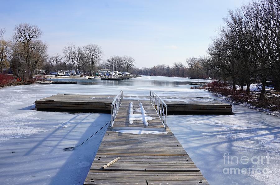 Frozen Dock Photograph
