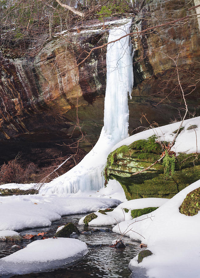 Frozen Falls Photograph by Grant Twiss